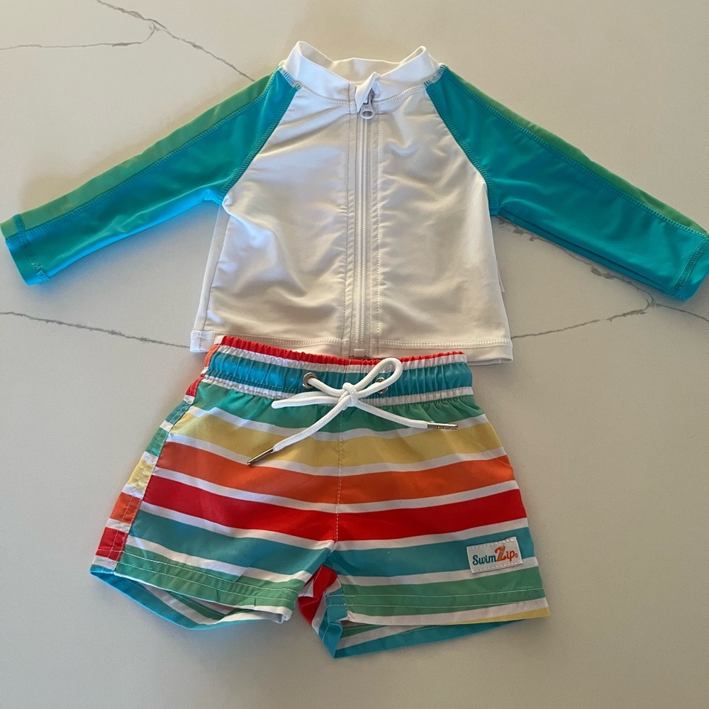 SwimZip Baby Boy’s UV Swim Set